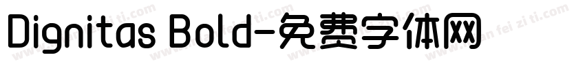 Dignitas Bold字体转换